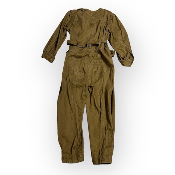 Madewell Tapered Leg Jumpsuit Zip Up Boiler Utility Suit Cotton Tencel Sz M - Picture 3 of 12